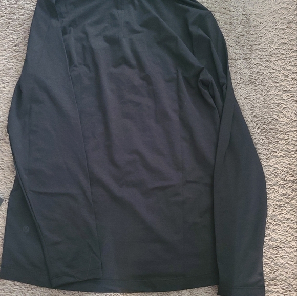 Mens Lululemon long sleeve black polo - Picture 2 of 2